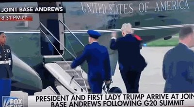 presidente,trump,sombrero,viento