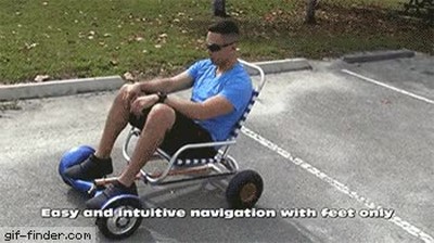 hoverboard,atado,silla,playa