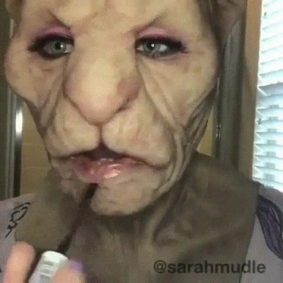 maquillaje,realista,mal rollo