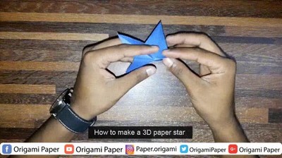 Enlace a Así se hace una estrella de papel en 3D
