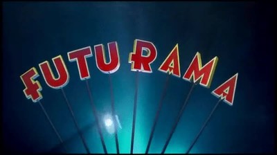 intro,futurama,recreada,objetos,reales