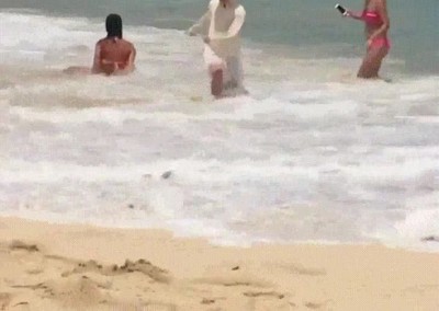 postureo,peligro,mar,olas,foto