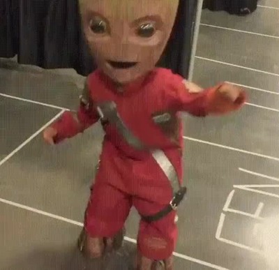 Enlace a Groot en la vida real es igual de adorable que en las pelis