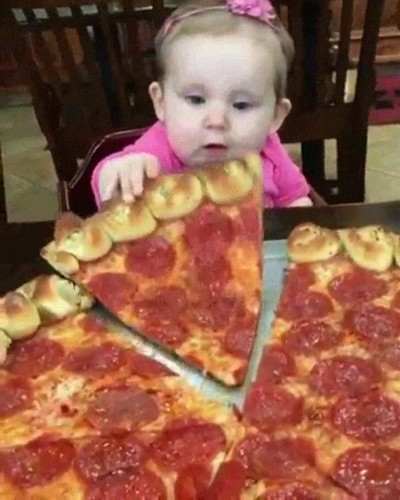 pizza,reacci&oacute;n,trozo,comer,felicidad