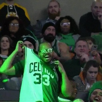 aficionado,camiseta,celtics,cabeza