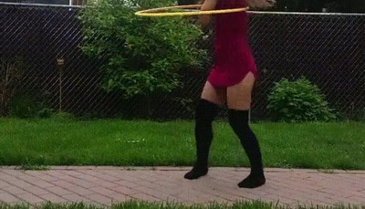 increible,habilidad,chica,hula hoop