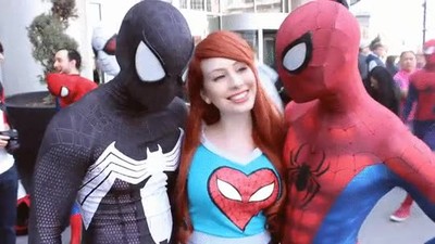 demasiado,amor,cosplayer,spiderman