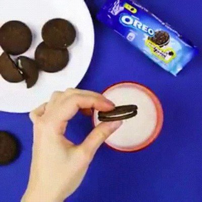 reir,desayunar,oreo,tenedor