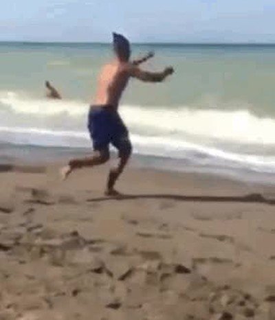 playa,salto,inmersión,fail