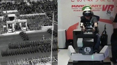 realidad,virtual,mario,kart,levantar mano