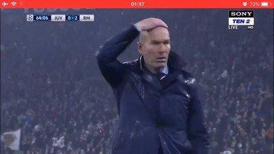 reacci&oacute;n,zidane,chilena,perfecta