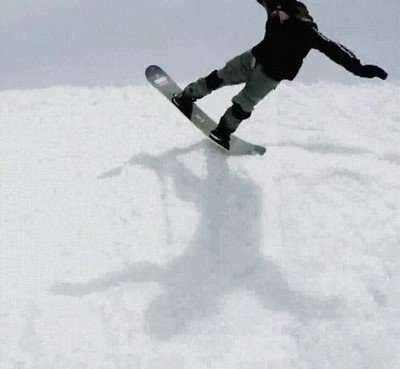 Enlace a Una forma inverosímil de hacer snowboarding
