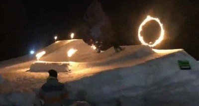 intentar,saltar,anillo,llamas