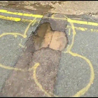 cabreo,socavones,carretera,dibujos