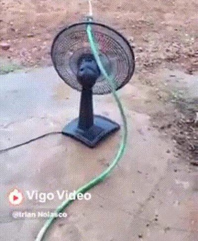 ingeniero,familia,ventilador,manguera