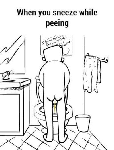 estornudar,cosas,wc,desastre