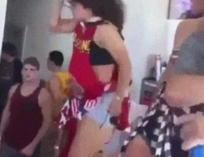 chica,abrir,cerveza,frente