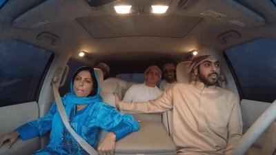 mira,mama,sola,mano,coche,conducir