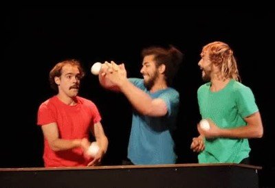 truco,malabares,tres personas