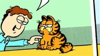 Enlace a Evolución de Garfield a lo largo de los años 