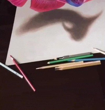 increible,dibujo,pez,volar,papel