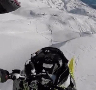 atrever,salto,monta&ntilde;a,nieve