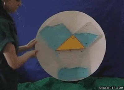 agua,tri&aacute;ngulos,pit&aacute;goras