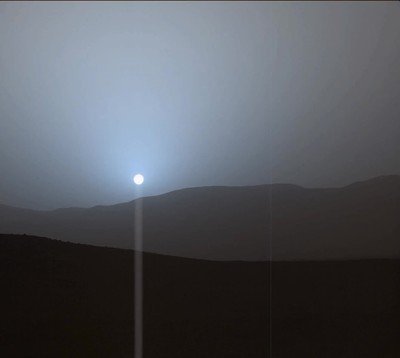 marte,planeta,puesta de sol