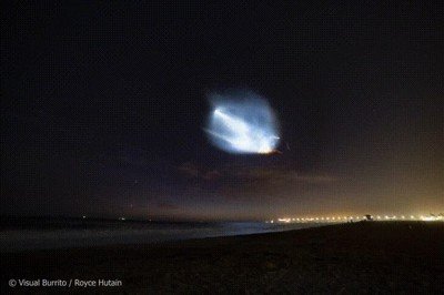 Enlace a Time lapse del lanzamiento del SpaceX Falcon 9 