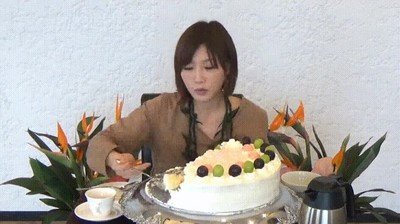 japon,chica,comer,pastel