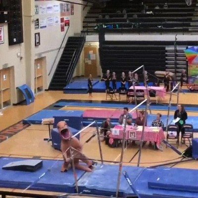 dinosaurio,gimnasia,representar