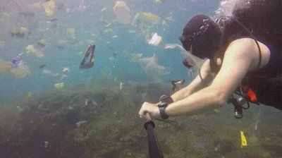 realmente,triste,mar,basura