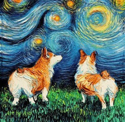 perro,bello,vab gogh