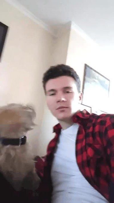 beso,antes,perro,liada