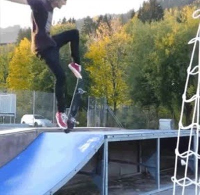 Enlace a Genial truco con el skate. La perfección existe