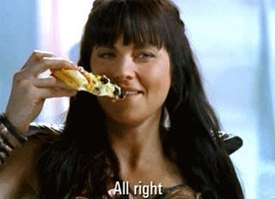 Xena,Princesa Guerrera,pizza