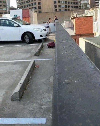 intentar,salto,edificios