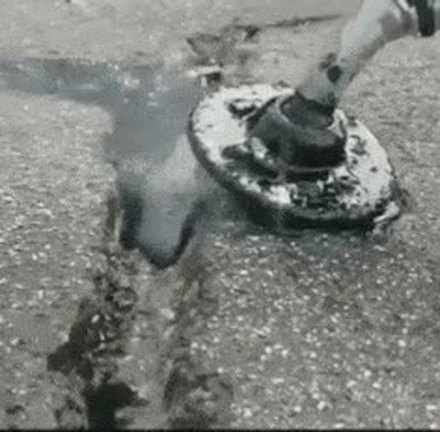 llenar,agujeros,suelo,carretera