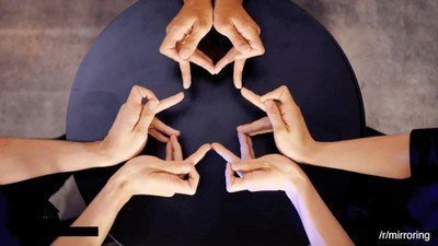 Enlace a Haciendo un caleidoscopio con las manos 