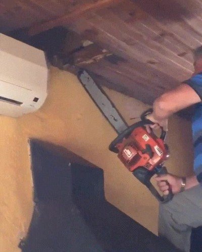 hombre,suerte,motosierra