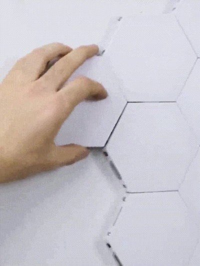 hex&aacute;gonos,luz,panel