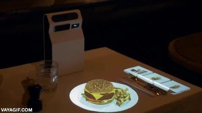 restaurante,menu,holograma