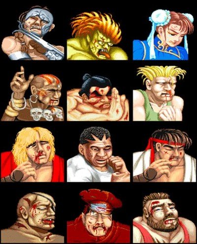 Enlace a El antes y después en los luchadores de Street Fighter II