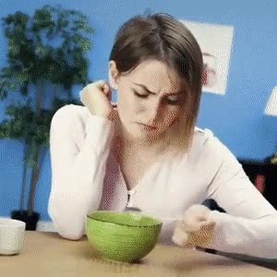 truco,comer,cereales,cuchara,reves