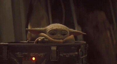 Enlace a Baby Yoda haciendo lo que todo hicimos de pequeños 