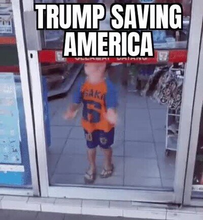 Enlace a Donald Trump salvando a Estados Unidos