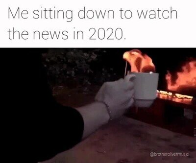 Enlace a Yo sentándome a ver las noticias en 2020