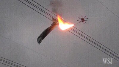 dron,quemar,atascado,salvar