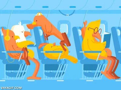 Enlace a Así es viajar en avión con niños pequeños