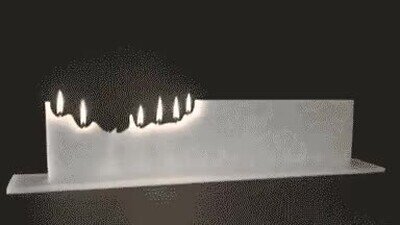 Enlace a Timelapse de una vela gigante fundiéndose